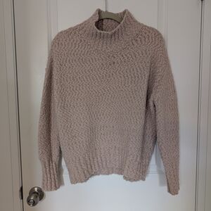 Cynthia Rowley Pink Cowl Neck Sweater with Chunky Knit